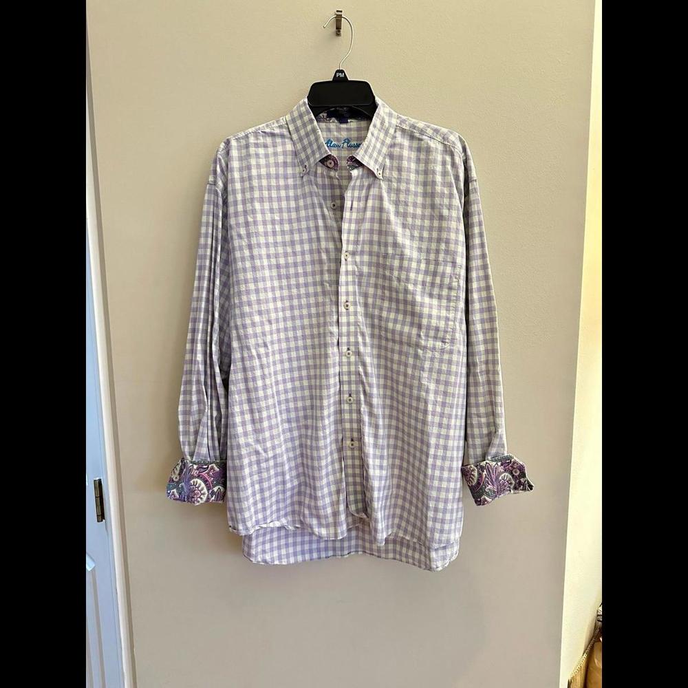 Alan Flusser Button Down Dress Shirt XL